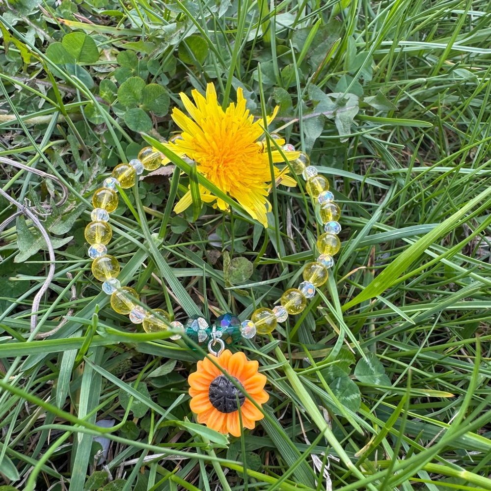 Citrine Sunflower Bracelet